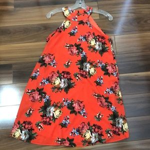 Coral summer dress